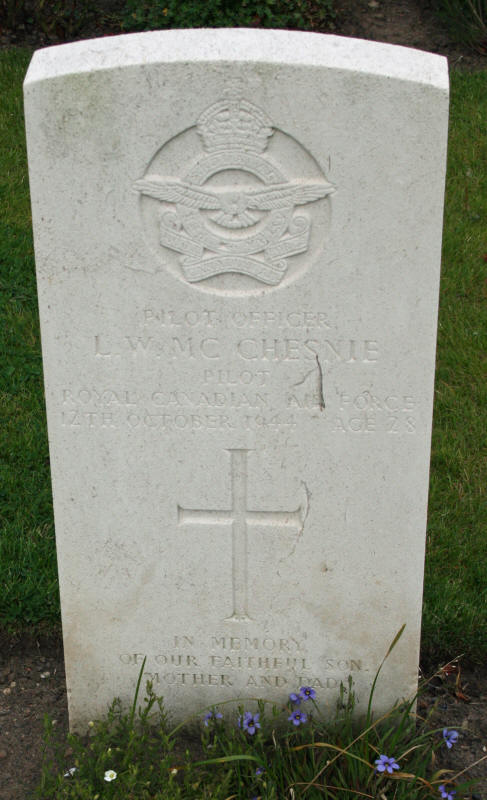 P/O Lyle William McChesnie<br/><br /><br />died October 12th, 1944